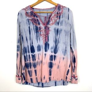 Soft Surroundings Women Colorful Blouse Size Large